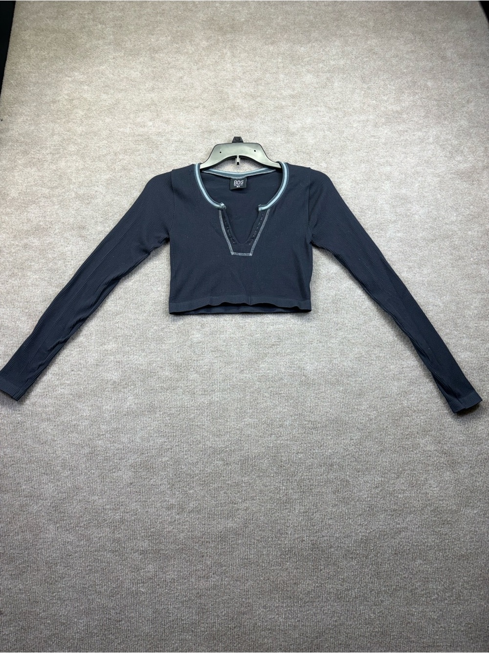 BDG Women's Long Sleeve Cropped Knit Top Size M/L